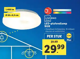 Lidl Led-plafondlamp rgb aanbieding