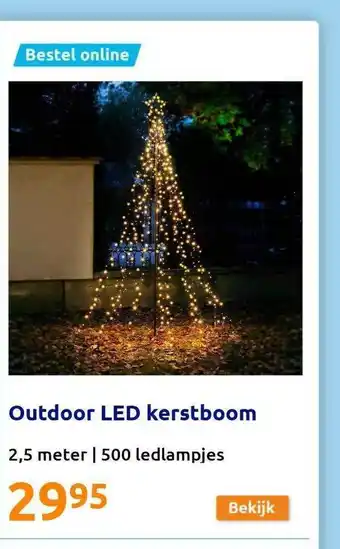 Action Outdoor led kerstboom aanbieding