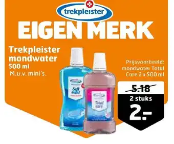 Trekpleister Trekpleister mondwater 500ml aanbieding