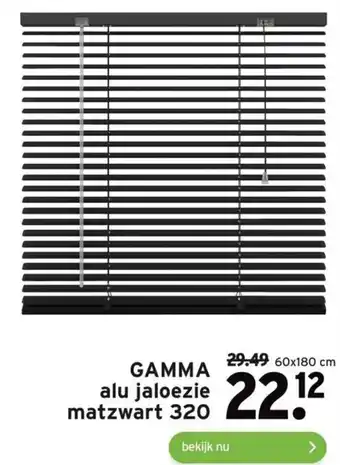 GAMMA Gamma alu jaloezie matzwart 320 60 x 180cm aanbieding