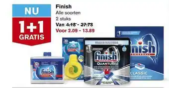 Hoogvliet Finish 1+1 Gratis aanbieding