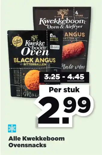 PLUS Alle kwekkeboom ovensnacks aanbieding