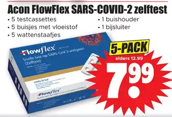 Dirk Acon flowflex sars-covid-2 zelftest aanbieding