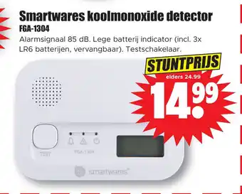 Dirk Smartwares koolmonoxide detector fga-1304 aanbieding