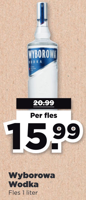 PLUS Wyborowa wodka aanbieding
