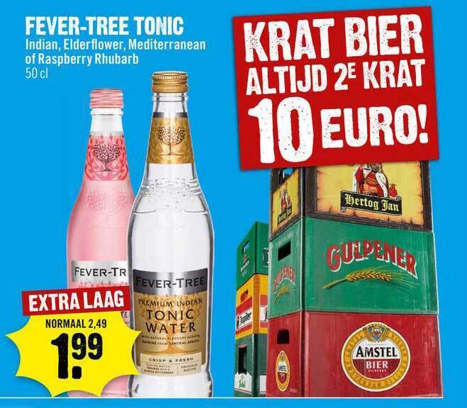 Fevertree tonic indian, elderflower, mediterranean of raspberry