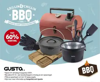 Hoogvliet Gusta Grillin & Chillin BBQ Time Tot 60% Korting aanbieding