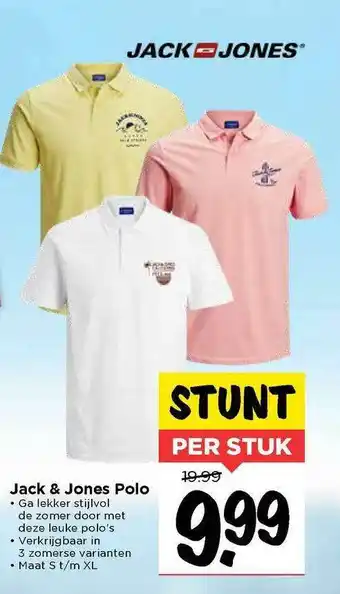 Vomar Voordeelmarkt Jack & Jones Polo aanbieding