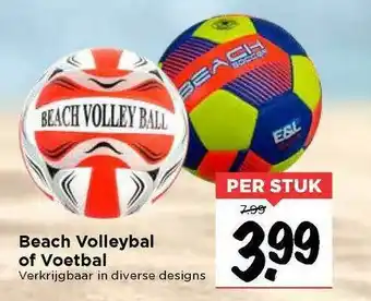 Vomar Voordeelmarkt Beach Volleybal Of Voetbal aanbieding