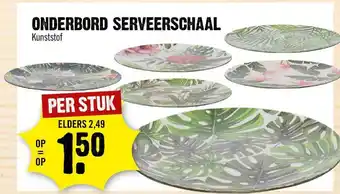 Dirck 3 Onderbord Serveerschaal aanbieding