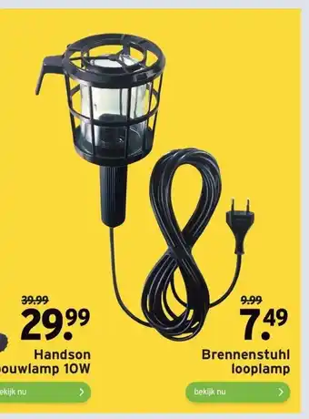 GAMMA Brennenstuhl looplamp aanbieding