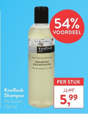 Holland & Barrett De Tuinen Knoflook Shampoo 250ml aanbieding