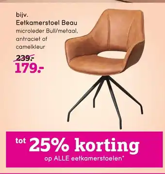 Leen Bakker Eetkamerstoel Beau aanbieding