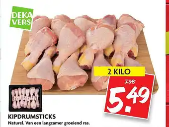 Dekamarkt Kipdrumsticks Naturel 2 kilo aanbieding