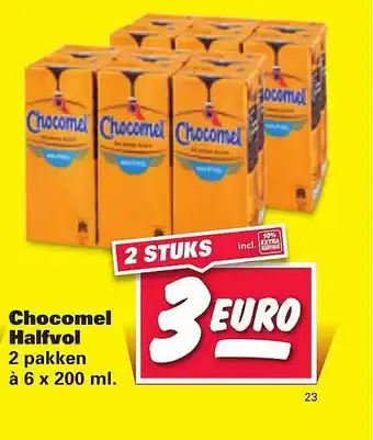 Nettorama Chocomel Halfvol 200ml aanbieding