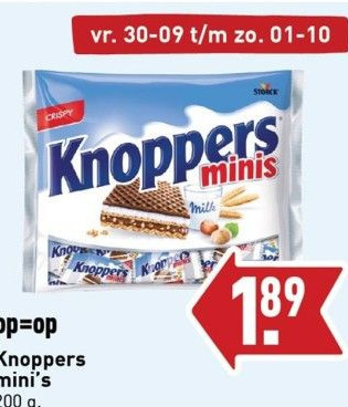 ALDI Knoppers mini's aanbieding
