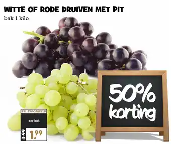 Boon`s Markt Witte of rode druiven met pit aanbieding