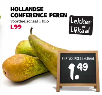 Boon`s Markt Hollandse conference peren aanbieding