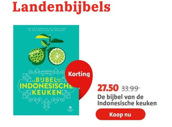 Bruna De bijbel van de indonesische keuken aanbieding