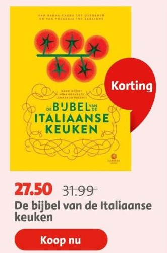 Bruna De bijbel van de italiaanse keuken aanbieding