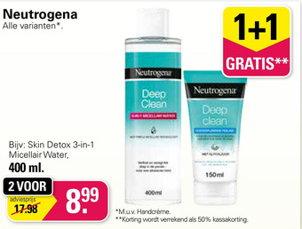 De Online Drogist Neutrogena aanbieding