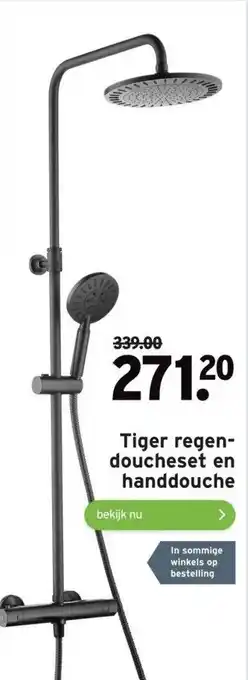 GAMMA Tiger regendoucheset en handdouche aanbieding