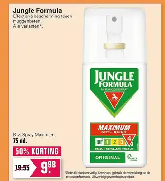 De Online Drogist Jungle Formula 50% Korting 75ml aanbieding