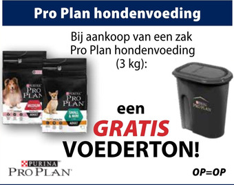 Huisdier Voordeelshop Pro plan hondenvoeding aanbieding
