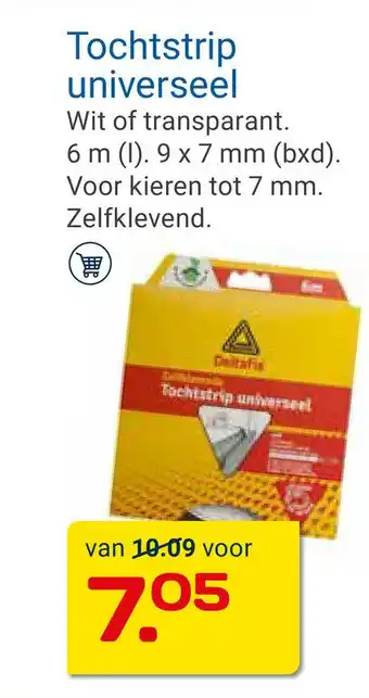 Kluswijs Tochtstrip universeel aanbieding