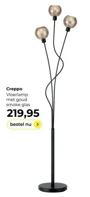 Lampidee Creppo vloerlamp aanbieding