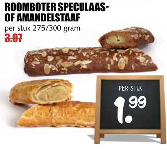 MCD Supermarkt Roomboter speculaas- of amandelstaaf aanbieding