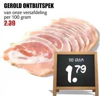 MCD Supermarkt Gerold ontbijtspek aanbieding