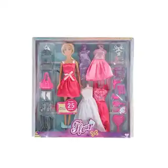 Top1Toys Fleur pop  25-delig met poppenkleding aanbieding