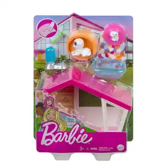 Top1Toys Barbie mini playset hondenhuis met hondje aanbieding