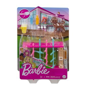 Top1Toys Barbie mini playset voetbaltafel met hondje aanbieding