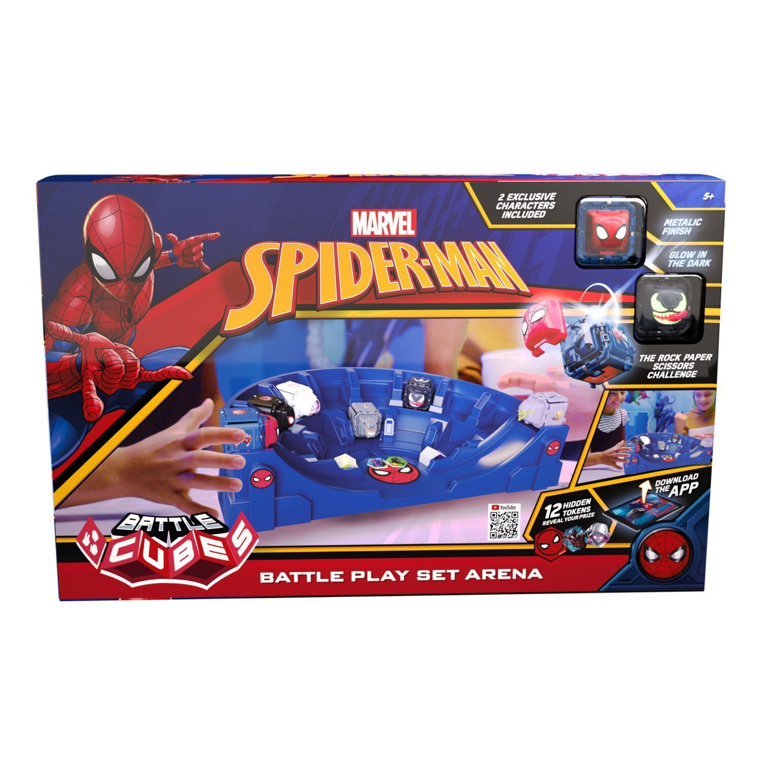 Battle cubes marvel spiderman battle arena set aanbieding bij Top1Toys