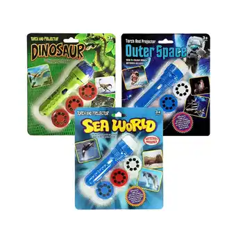 Top1Toys Projector 3 assorti ruimtevaart / dino / seaworld aanbieding