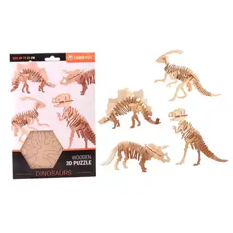 Top1Toys Puzzel dino 3d 4 assorti aanbieding