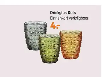 Kwantum Drinkglas dots aanbieding