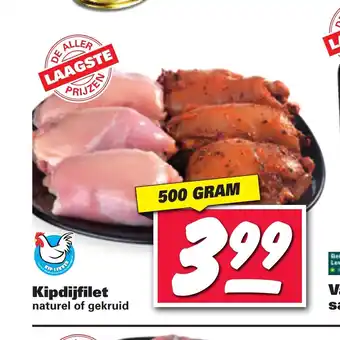 Nettorama Kipdijfilet 500 gram aanbieding