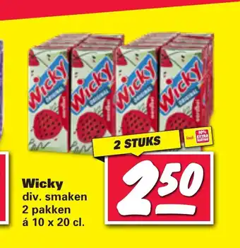 Nettorama Wicky 2 pakken a 10 x 20 cl aanbieding