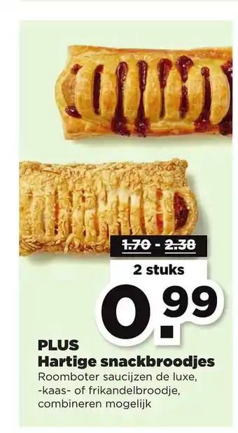 PLUS Plus hartige snackbroodjes aanbieding