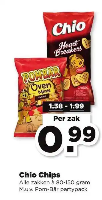 PLUS Chio chips aanbieding