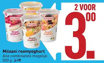 ALDI Milsani roomyoghurt aanbieding