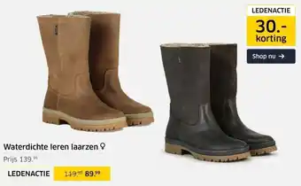 ANWB Waterdichte leren laarzen aanbieding