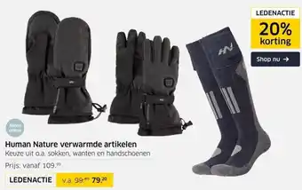 ANWB Human nature verwarmde artikelen aanbieding