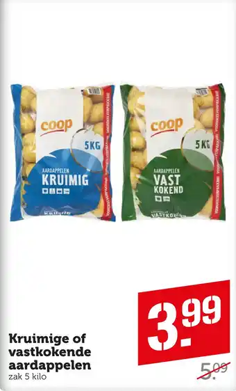 Coop Kruimige of vastkokende aardappelen aanbieding