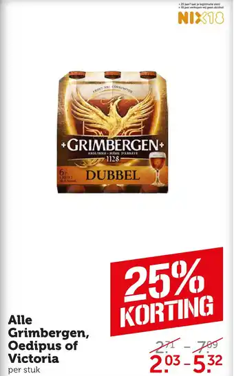 Coop Alle grimbergen, oedipus of victoria aanbieding