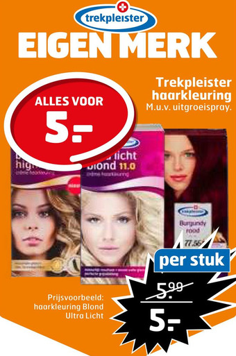 Trekpleister Trekpleister haarkleuring aanbieding