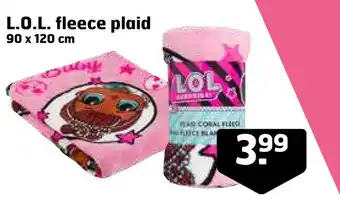 Trekpleister L.o.l. fleece plaid aanbieding